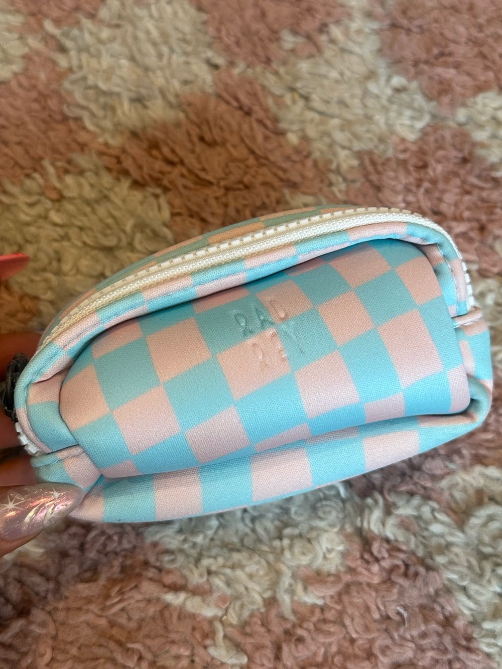 RAD REV Checker Neoprene Micro Pouch Mini Bag